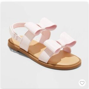 Pink Bow Kids Sandals